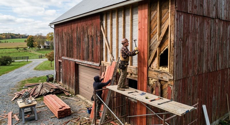 Barn Siding Replacement in Plattsburgh, NY