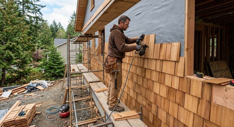 Cedar Siding Installation in Colchester, VT