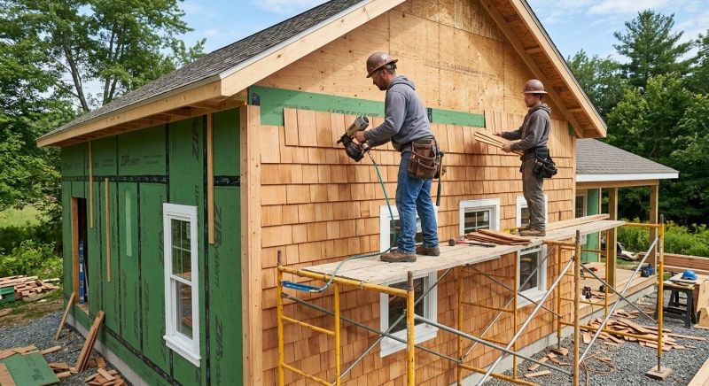 Cedar Siding Installation in Vergennes, VT