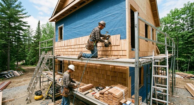 Cedar Siding Installation in Waterbury, VT