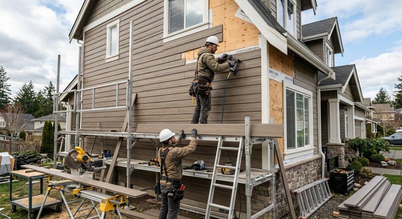 Composite Siding Installation in Plattsburgh, NY