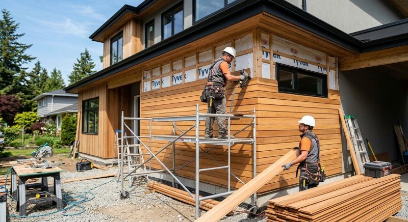 Faux Wood Siding Installation in Huntington, VT