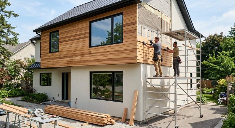 Faux Wood Siding Installation in South Burlington, VT