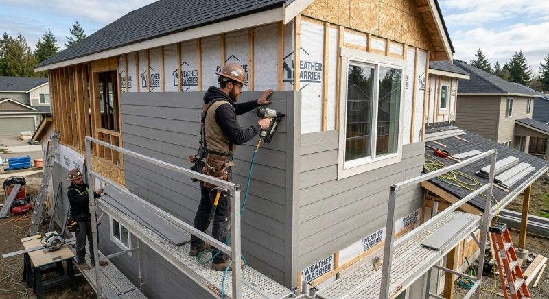 Fiber Siding Installation in Huntington, VT
