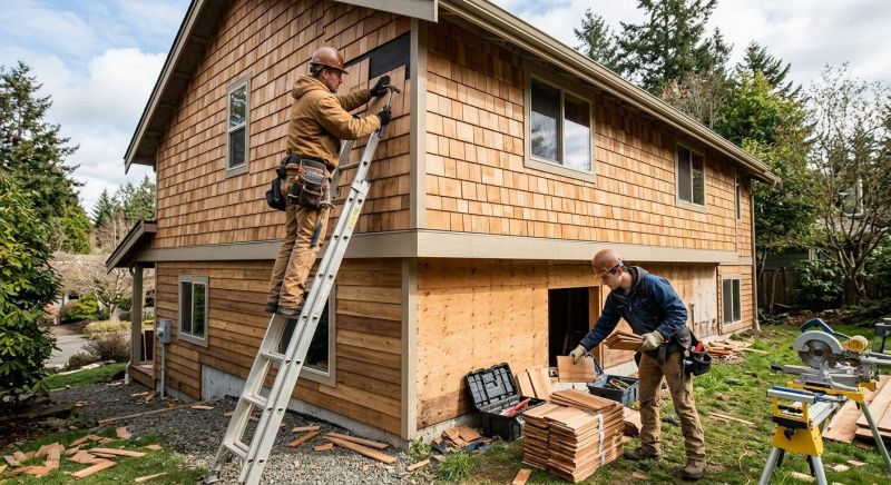 Hardwood Siding Installation in Bristol, VT