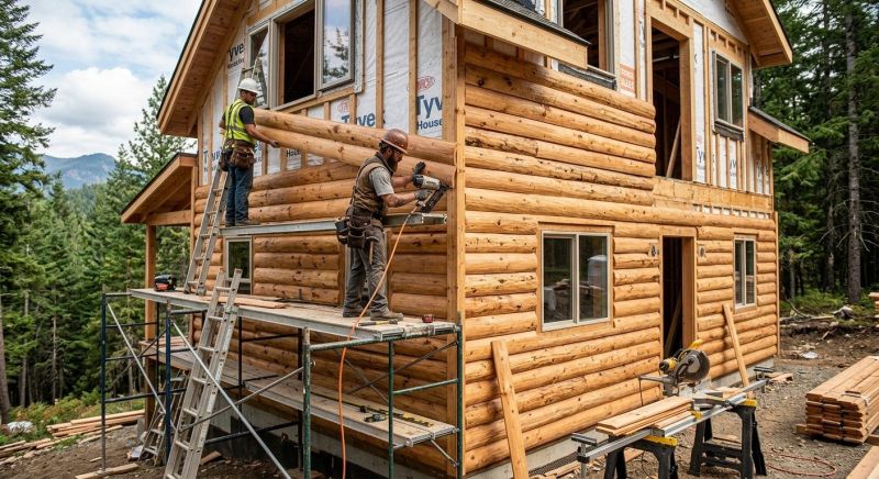 Log Siding Installation in Cambridge, VT