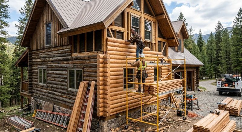 Log Siding Installation in Saint Albans, VT
