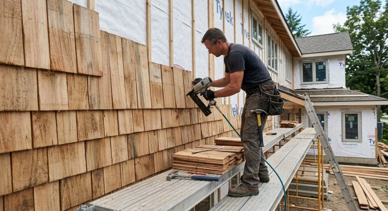 Shake Siding Installation in Milton, VT