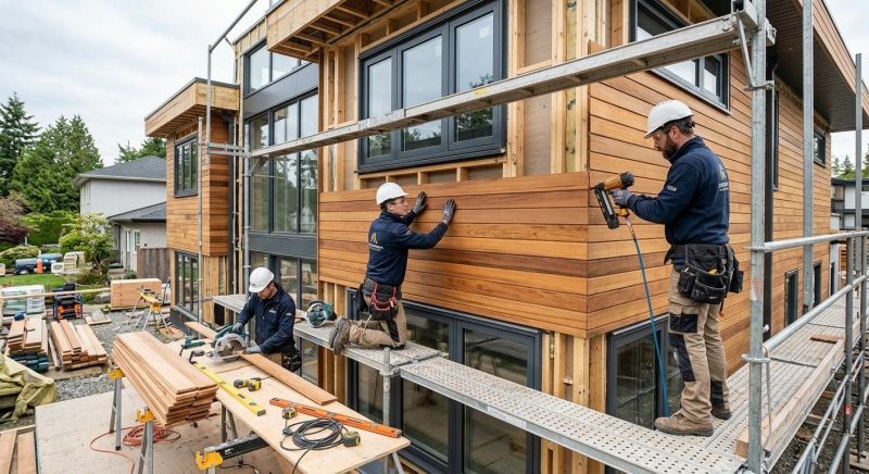 Wood Cladding Installation in Franklin County, VT
