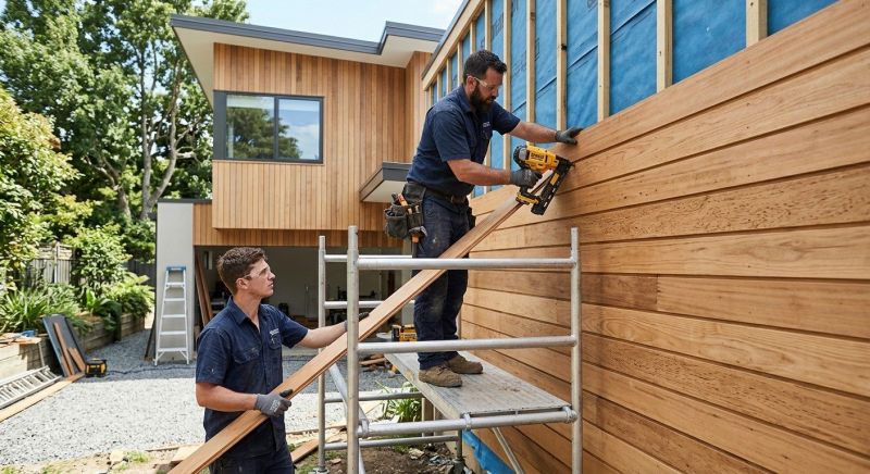 Wood Cladding Installation in Saint Albans, VT