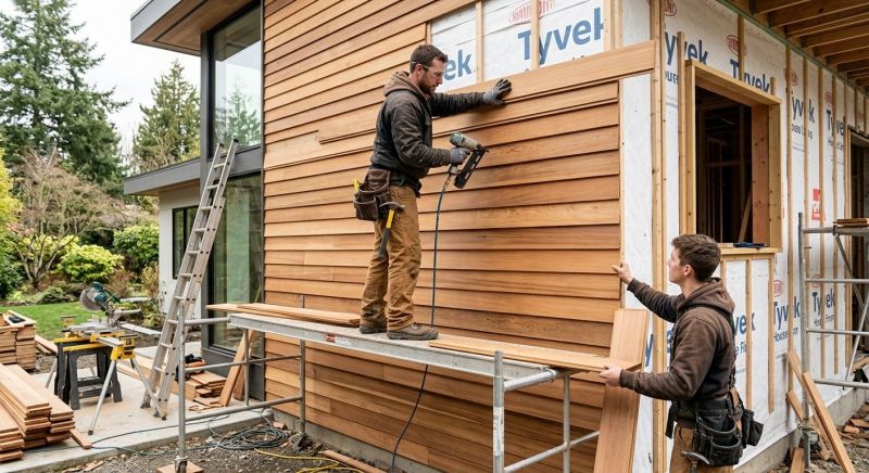 Wood Cladding Installation in Saint Albans, VT