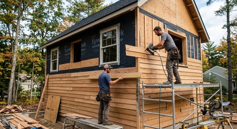 Wood Siding Installation in Milton, VT